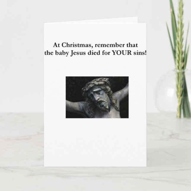 The real meaning of Christmas Holiday Card (Front)