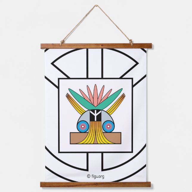 The real peace symbol hanging tapestry (Front)