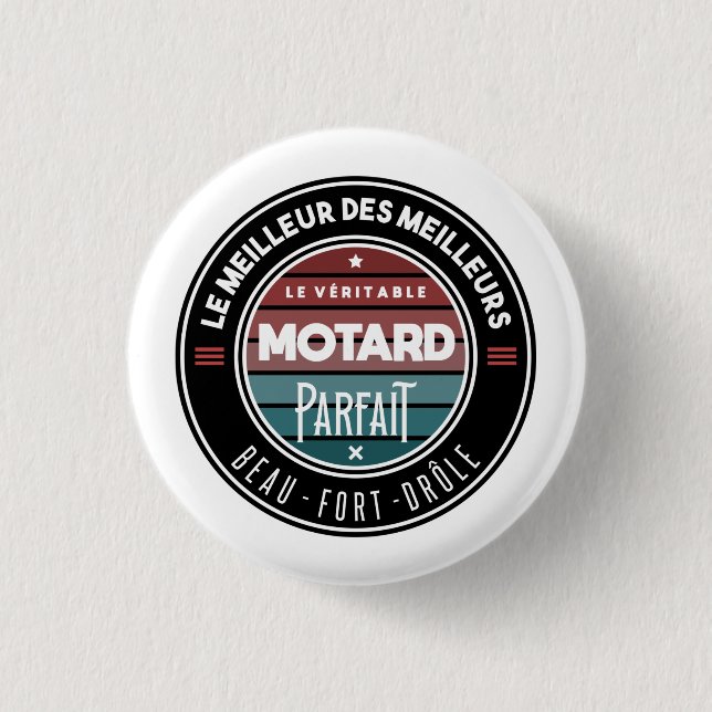 The Real Perfect Rider 3 Cm Round Badge (Front)
