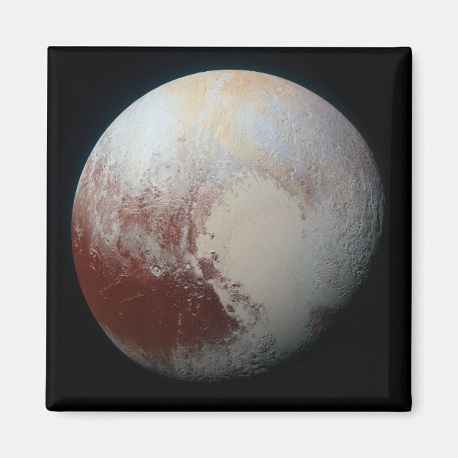 The Real Pluto, High Resolution New Photograph Magnet (Front)