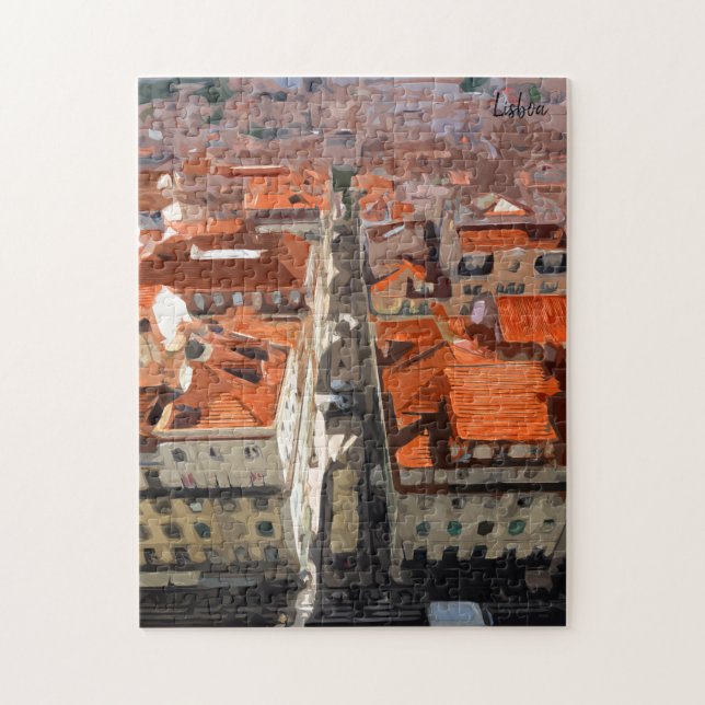 The Real Portugal- Lisbon painting Jigsaw Puzzle (Vertical)