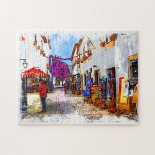 The Real Portugal-Obidos Castled Village Jigsaw Puzzle