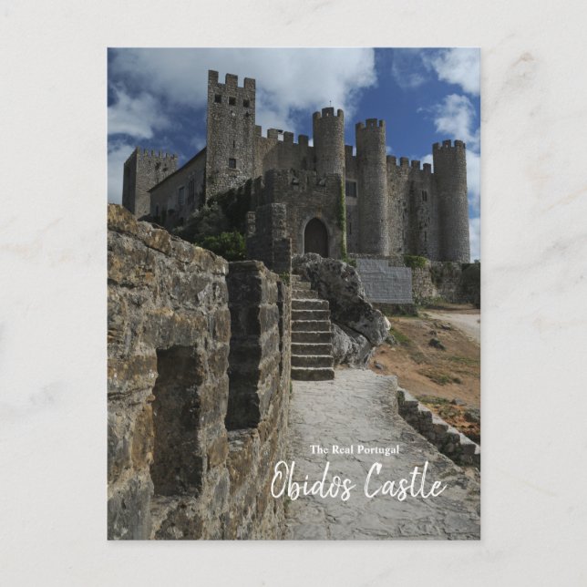 The Real Portugal- The Dark Castle of Obidos Postcard (Front)