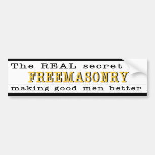The REAL Secret Masonic Bumper Sticker