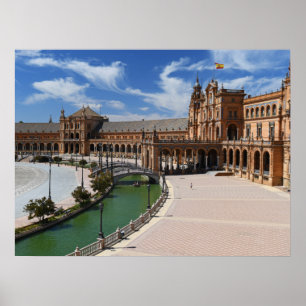 The Real Spain- Plaza de Sevilla- Seville Poster