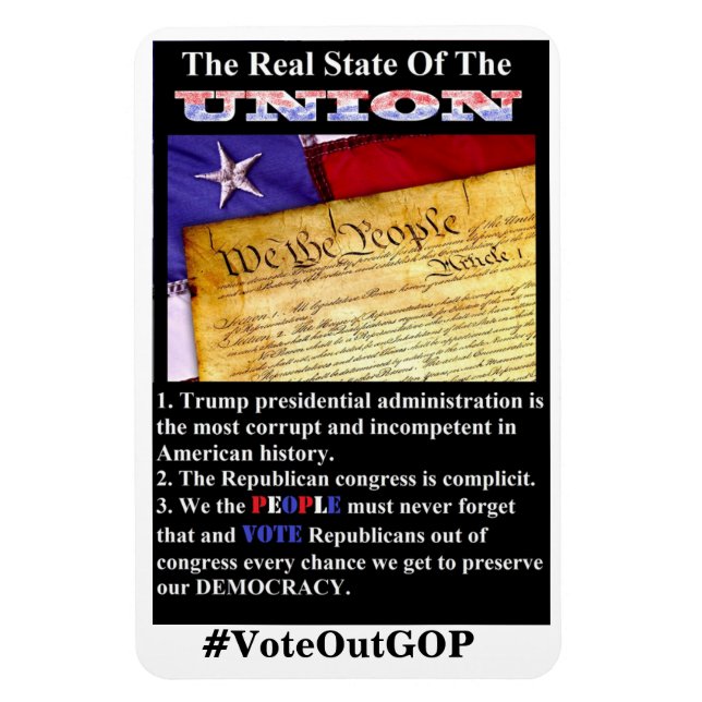 The Real State Of The UNION Magnet (Vertical)