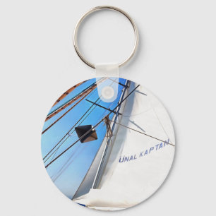 The Realist Adjusts The Sails Nautical Art Key Ring