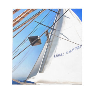 The Realist Adjusts The Sails Nautical Art Notepad