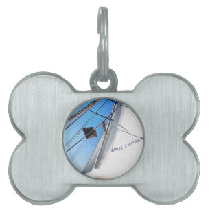 The Realist Adjusts The Sails Nautical Art Pet Tag