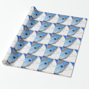 The Realist Adjusts The Sails Nautical Art Wrapping Paper