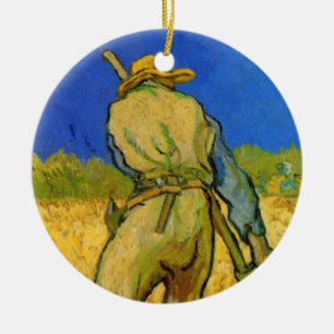 The Reaper (after Millet) by Vincent van Gogh Ceramic Tree Decoration