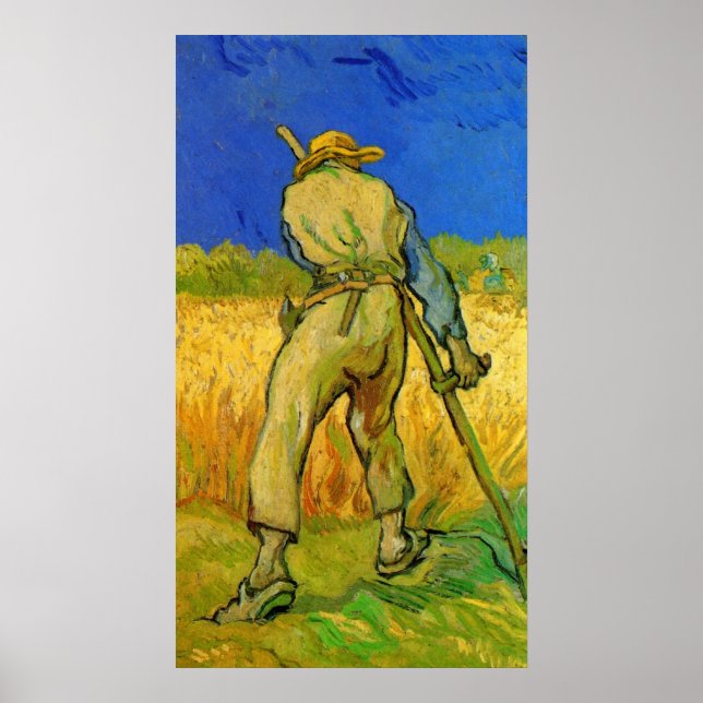 The Reaper by Vincent van Gogh Poster (Front)