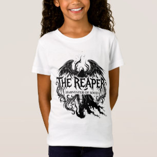The Reaper Gothic Typography & Dark Angel Art T-Shirt