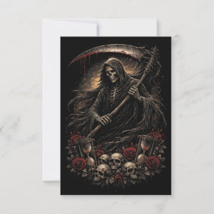 The Reaper’s Hourglass Thank You Card