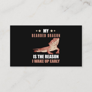 The Reason Bearded Dragon Pet Reptile Lover Tiny D Business Card