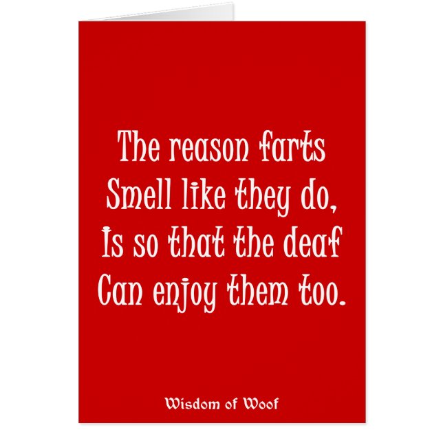 The Reason Farts Smell Like They Do (Front)