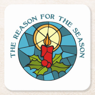 The Reason for the Season 3 Square Paper Coaster