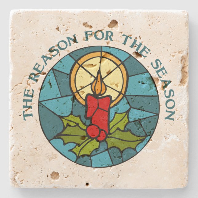 The Reason for the Season 3 Stone Coaster (Front)