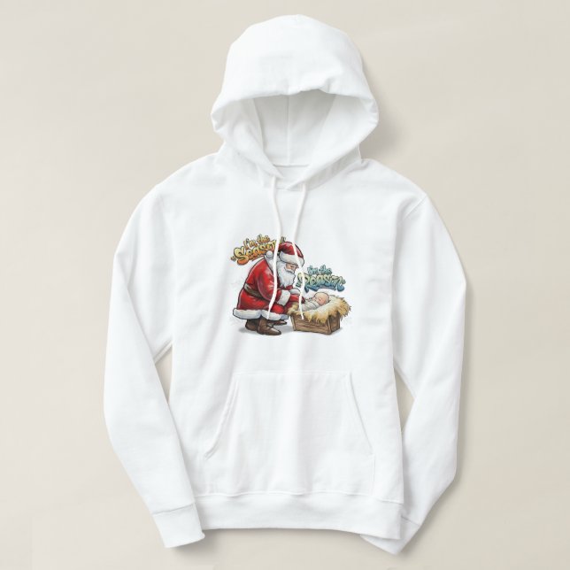 The Reason & The Season: Premium Graffiti Art Crop Hoodie (Design Front)