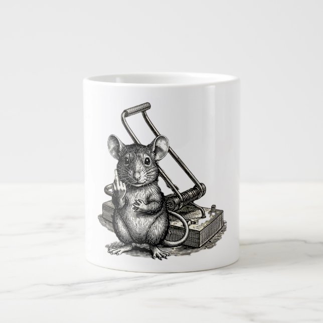 THE REBELLIOUS RODENT LARGE COFFEE MUG (Front)