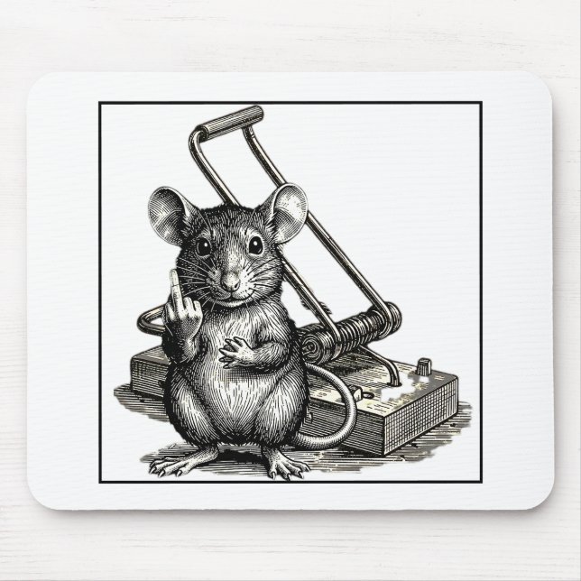 THE REBELLIOUS RODENT MOUSE MAT (Front)