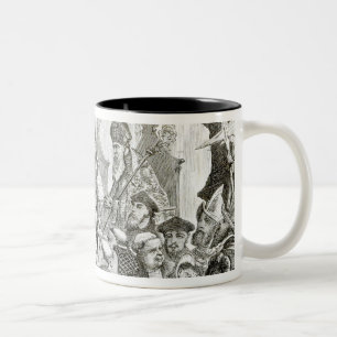 The Recantation of Archbishop Cranmer Two-Tone Coffee Mug