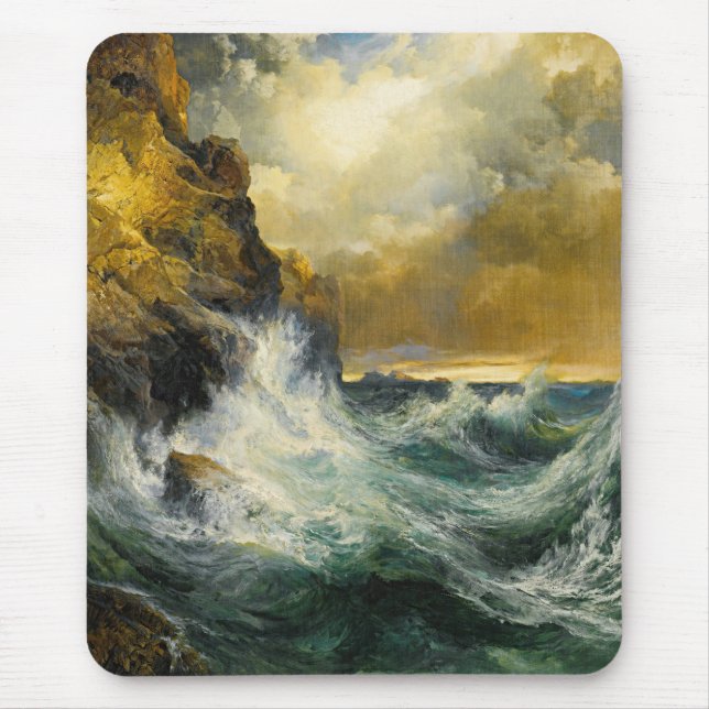 The Receding Wave by Moran, 1909 Mouse Mat (Front)