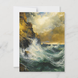 The Receding Wave by Moran, 1909 Postcard