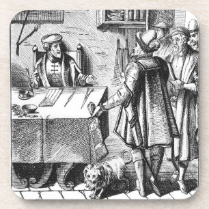 The Receiver of Taxes, after a woodcut in 'Praxis Coaster