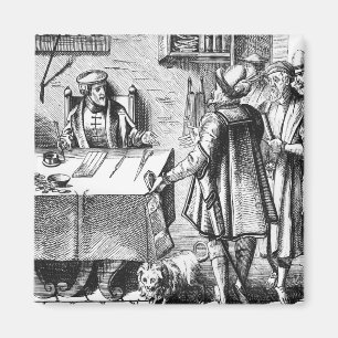 The Receiver of Taxes, after a woodcut in 'Praxis Magnet