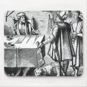 The Receiver of Taxes, after a woodcut in 'Praxis Mouse Mat