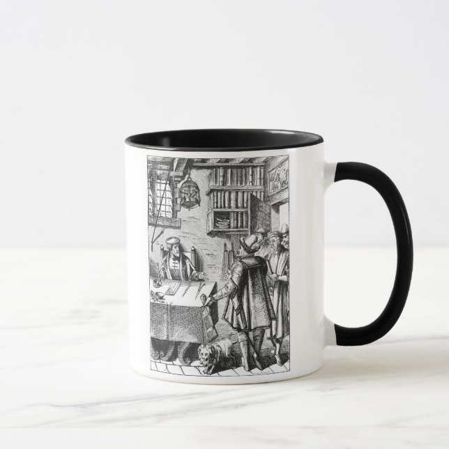 The Receiver of Taxes, after a woodcut in 'Praxis Mug (Right)