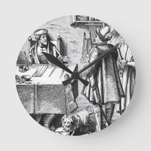The Receiver of Taxes, after a woodcut in 'Praxis Round Clock