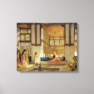 The Reception, 1873 (oil on panel) Canvas Print