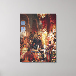 The Reception of Christopher Columbus Canvas Print