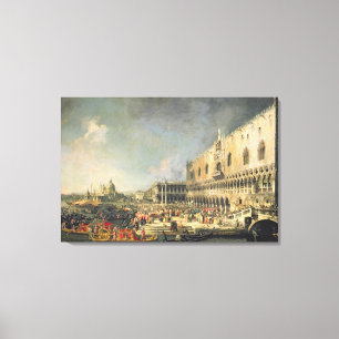 The Reception of the French Ambassador in Venice, Canvas Print
