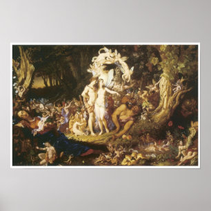 The Reconciliatin of Oberon and Titania, 1847 Poster