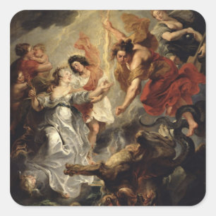 The Reconciliation of Marie de Medici and her Square Sticker