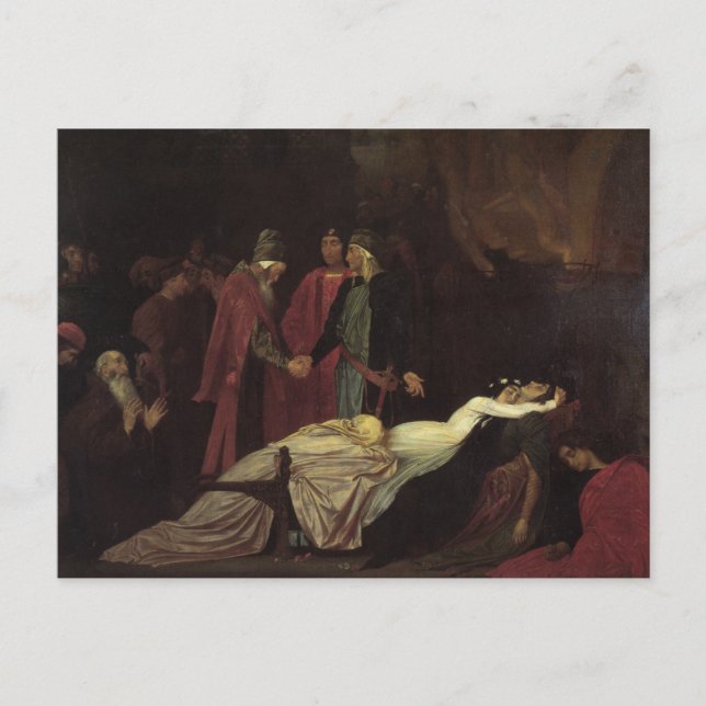 The Reconciliation of the Montagues and Capulets Postcard (Front)