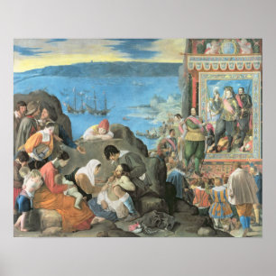 The Recovery of the Bay of San Salvador Poster
