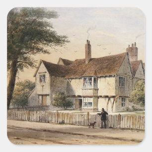 The Rectorial House, Newington Butts, 1852 Square Sticker