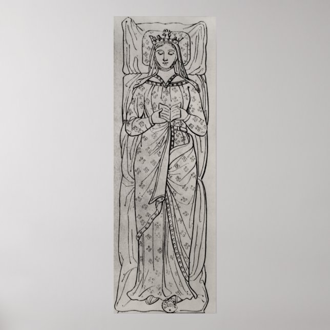 The Recumbant Eleanor of Aquitaine Poster (Front)