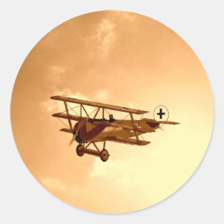 The Red Baron Classic Round Sticker