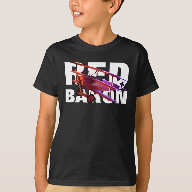 The Red Baron Fokker Triplane T-Shirt (Front)