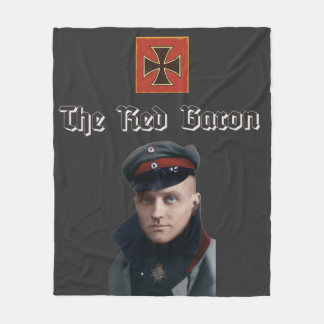 The Red Baron WWI Fleece Blanket