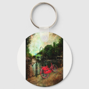 The Red Bicycle Key Ring