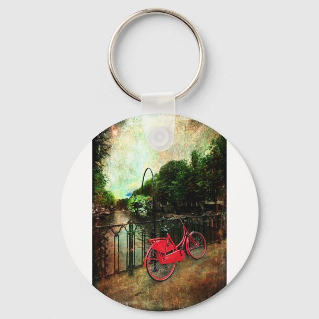The Red Bicycle Key Ring (Front)