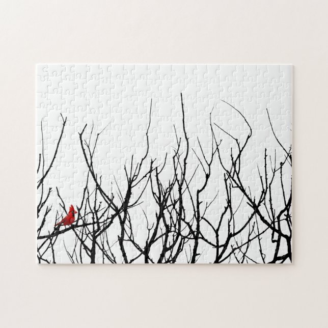 The Red Bird by Leslie Peppers Jigsaw Puzzle (Horizontal)