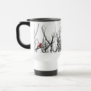 The Red Bird by Leslie Peppers Travel Mug