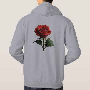 The Red Bloom: Elegance in Every Petal T-Shirt Hoodie